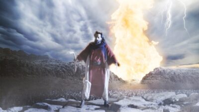 Moisés retorna no final da novela e ‘reabre’ mar vermelho, em Gênesis
(Reprodução/RecordTV)