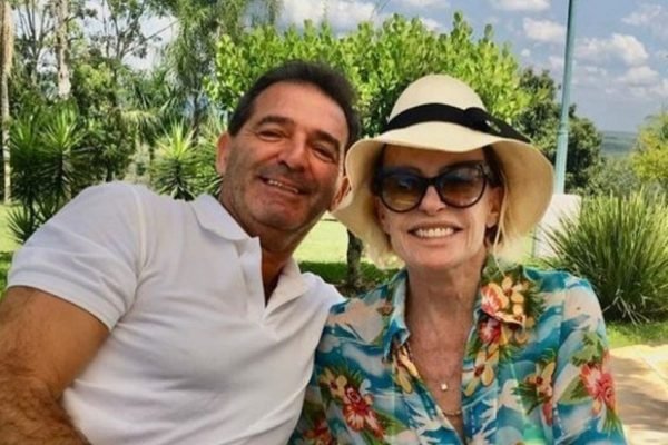 Ana Maria Braga e o ex-marido, Johnny Lucet (Reprodução)