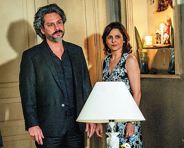 José Alfredo (Alexandre Nero) e Cora (Drica Moraes) em Império (Reprodução/TV Globo)