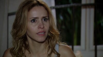 Celina (Leona Cavalli) se recusa a abortar (Reprodução/TV Globo)