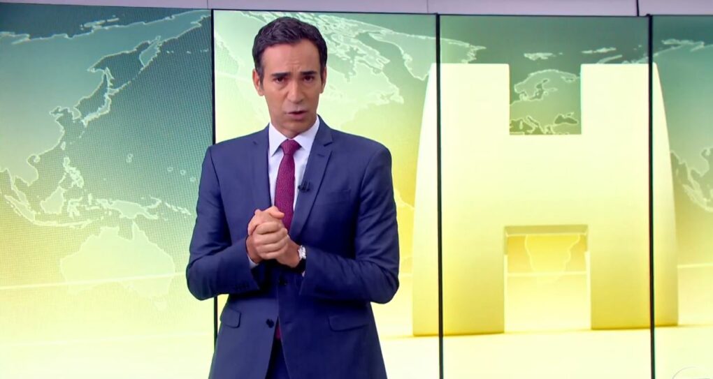 O famoso ex-apresentador do SP1 e agora âncora do Jornal Hoje, César Tralli fez agradecimento para equipe da Globo (Foto: Reprodução)