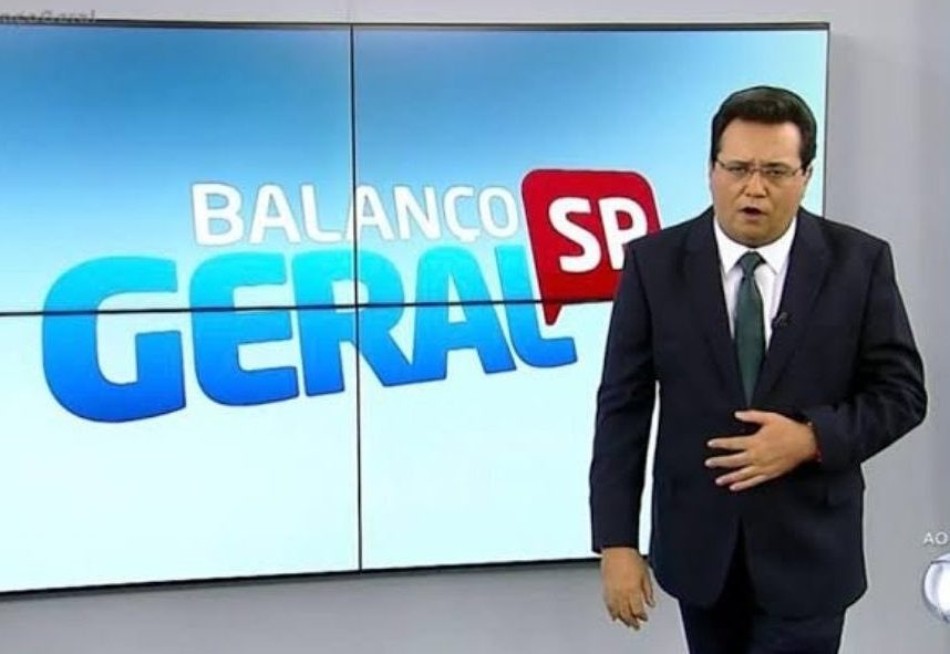 Geraldo Luís no Balanço Geral, na RecordTV (Reprodução/RecordTV)