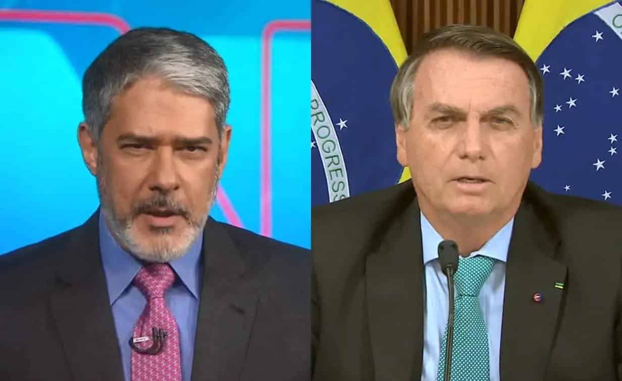 William Bonner faz post no intervalo do JN e alfineta Bolsonaro após suspeita de corrupção