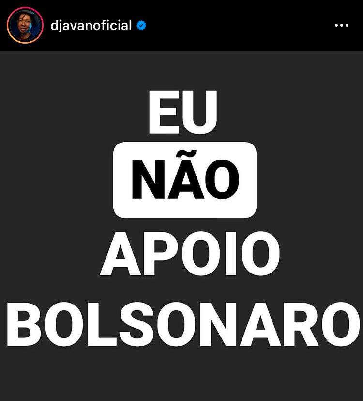 Djavan desabafa sobre Bolsonaro e confirma que não votou nele