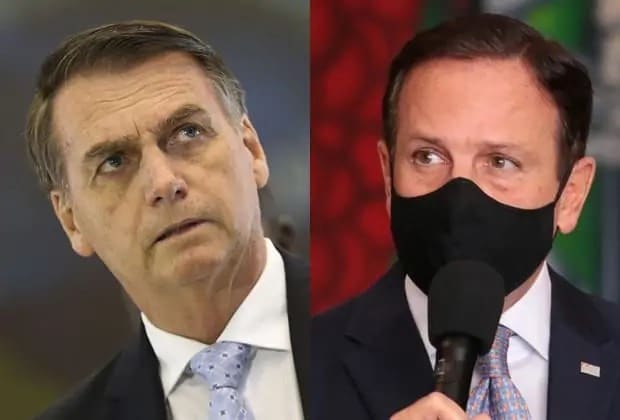 Bolsonaro e Dória voltam a se alfinetar