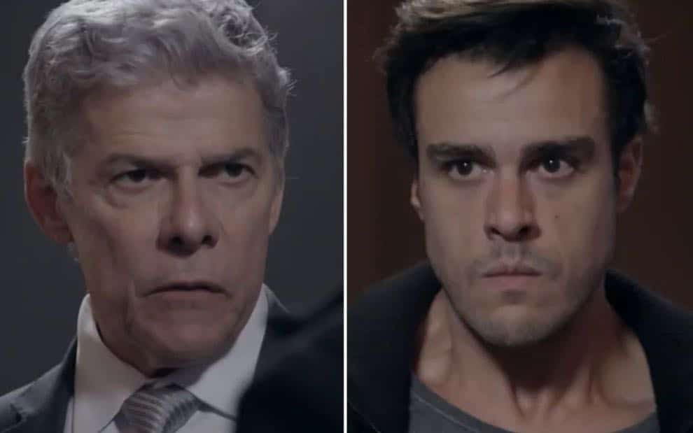 Cláudio (José Mayer) acabará com a mordomia de Enrico (Joaquim Lopes) em Império, da Globo