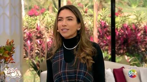 Apresentadora do programa Vem Pra Cá, Patrícia Abravanel