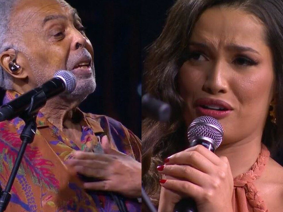 Gilberto Gil vai às lágrimas em live com Juliette (Foto: Reprodução)