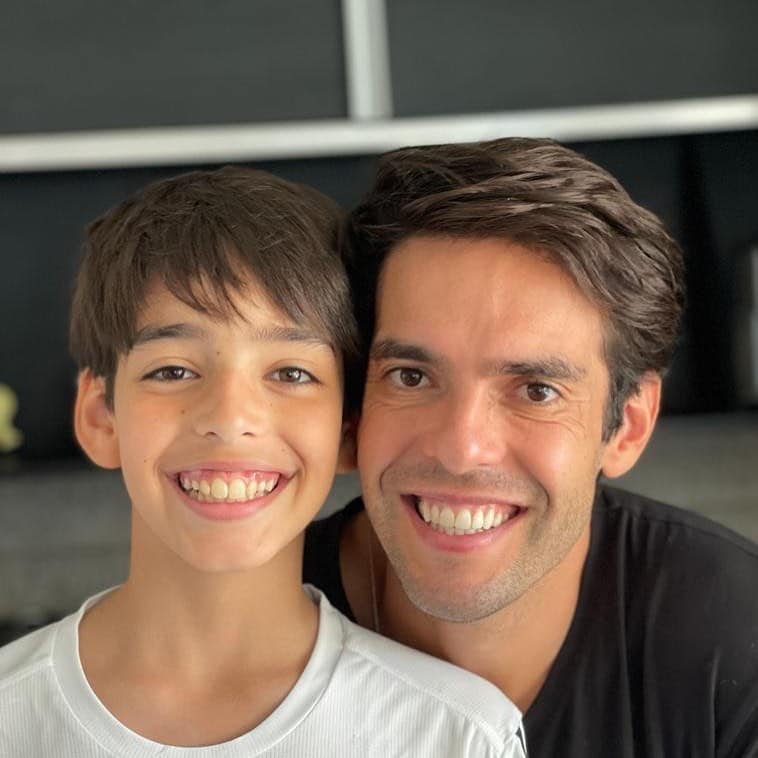 Kaká e seu filho, Luca (Reprodução/Instagram)