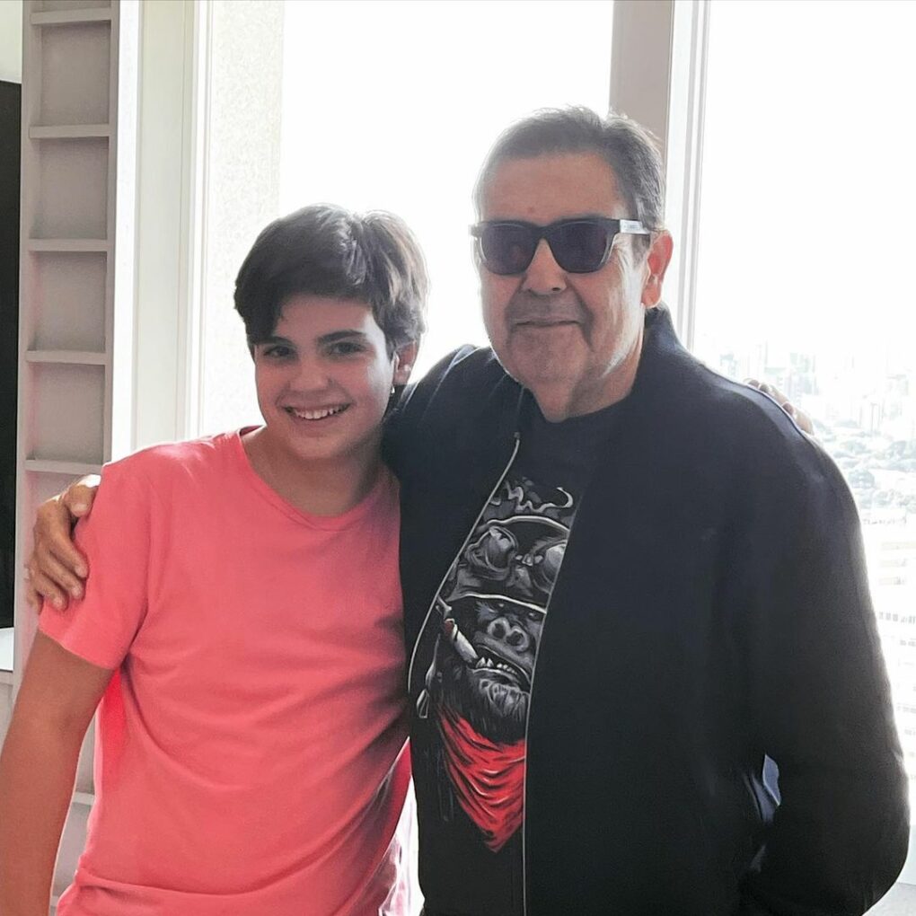 Faustão ao lado do filho, Rodrigo (Reprodução/Instagram)