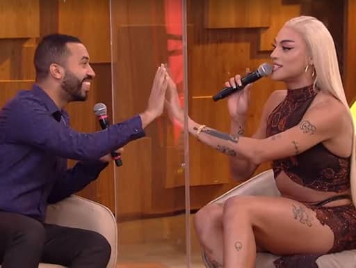 Gil do Vigor e Pabllo Vittar no Encontro (Reprodução/TV Globo)