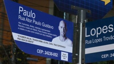 Comerciantes questionam nome da rua que homenageia Paulo Gustavo (Reprodução)