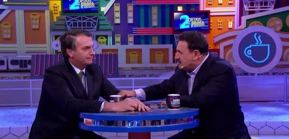 Jair Bolsonaro e Ratinho (Reprodução/SBT)
