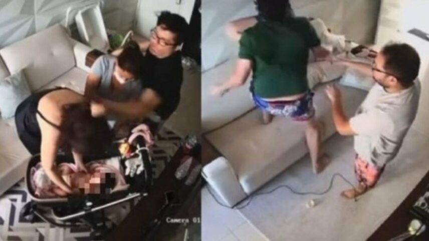 Motorista de DJ Ivis surge nas imagens da agressão (Foto: Reprodução)