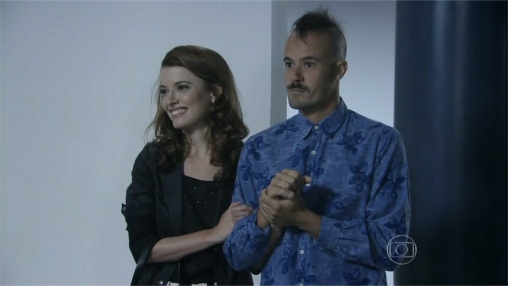 Salvador (Paulo Vilhena) e Helena (Julia Fajardo), em Império (Reprodução/TV Globo)