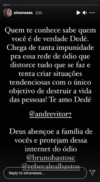 Simone Mendes defende pastor acusado de pedofilia (Reprodução/Instagram)