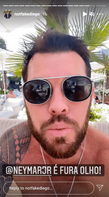 Diego Aguiar chama jogador de ‘fura olho’ (Reprodução/Instagram)