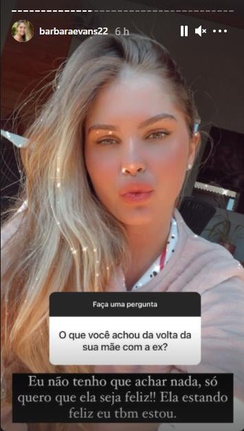 Barbara Evans abre jogo e fala sobre reconciliação de Monique Evans e Cacá Werneck (Reprodução/Instagram)