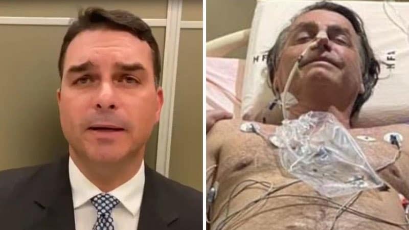 Filho conta que Bolsonaro foi intubado na UTI para evitar broncoaspiração: 'Muito líquido'