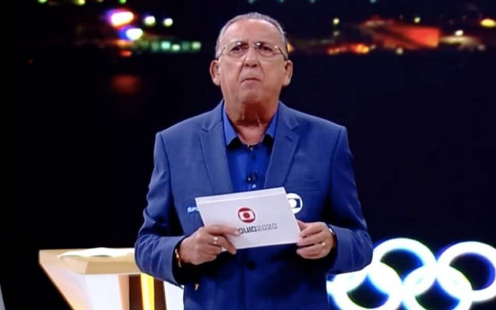 Galvão Bueno na cobertura dos Jogos Olímpicos Foto: Reprodução