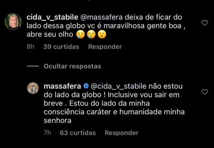 Grazi Massafera diz não estar ao lado da Globo e que sairá do canal (Foto: Reprodução)