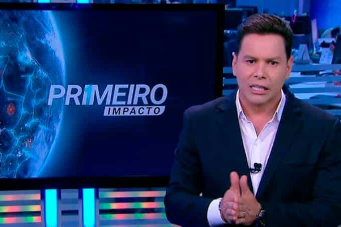 O famoso âncora do Primeiro Impacto do SBT, Marcão do Povo nega retorno para a Record (Foto reprodução) 