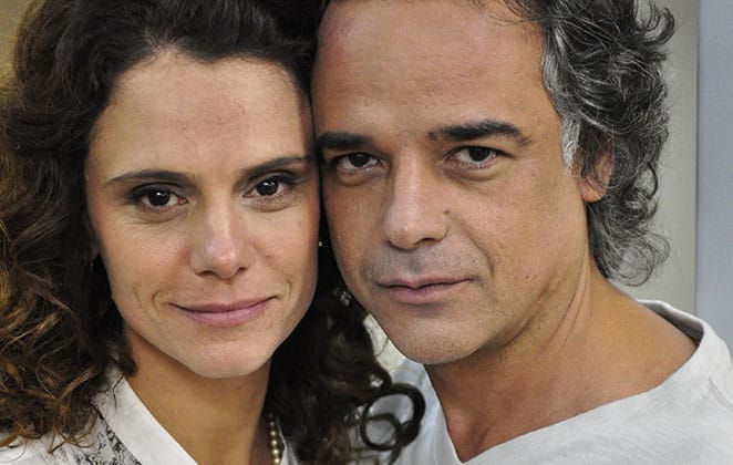 Marcos (Ângelo Antônio) e Dora (Malu Galli) em A Vida da Gente (Reprodução/Globo)