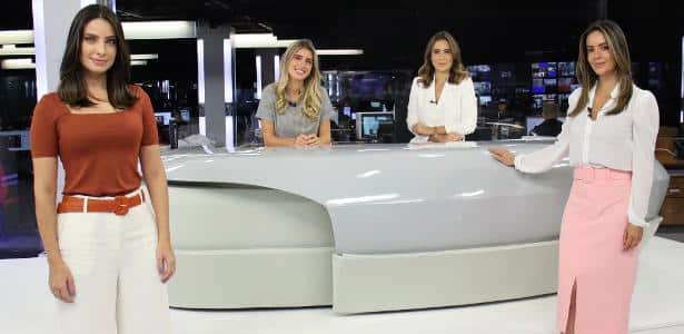 Kalinka Schutel, Joana Treptow, Lana Canepa e Paloma Tocci apresentarão o Jornal da Band (Foto: Reprodução)