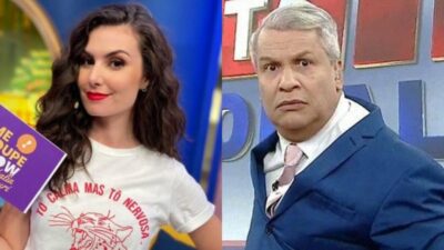 Imagem do post Rede TV! ignora pedido de demissão e segue com Nathália Arcuri no ar após briga com Sikêra Jr.