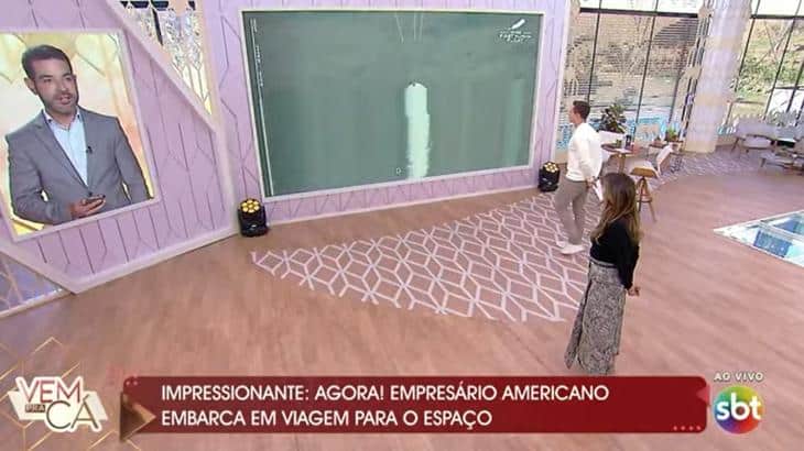 Patricia Abravanel bate o pé e SBT exibe viagem ao espaço ao vivo (Reprodução/SBT)