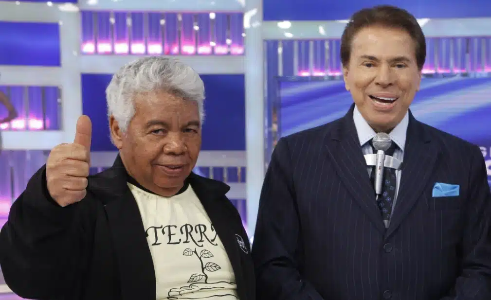 Silvio Santos e Roque no SBT (Foto: Reprodução)