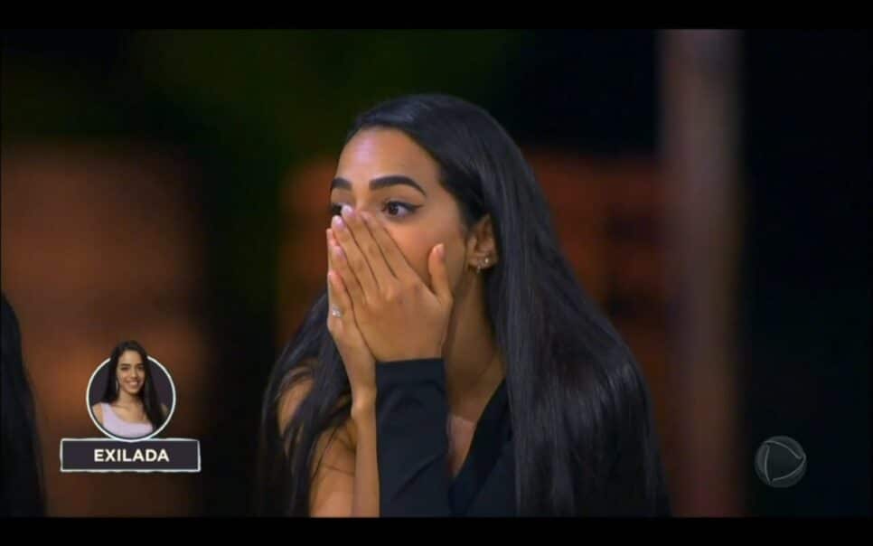 Mirella Santos foi exilada no Ilha Record (Reprodução/RecordTV)