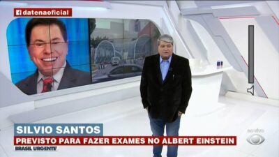 Datena diz Silvio Santos está com Covid-19 e teria ido às pressas ao hospital (Reprodução/Band)