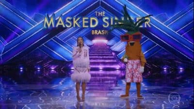 The Masked Singer Brasil: Coqueiro foi o eliminado da semana (Reprodução/Globo)