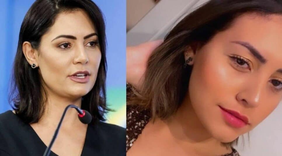 Michelle Bolsonaro e filha (Foto: Reprodução)