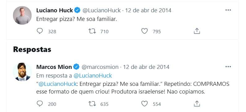 Marcos Mion e Luciano Huck já discutiram na internet (Foto: Reprodução)