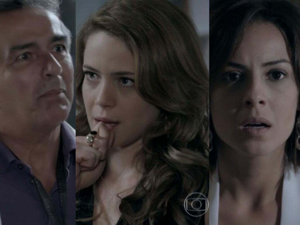 Patrício, Cristina e Maria Clara (Foto: Reprodução)