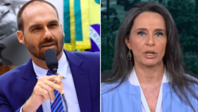 Imagem do post Eduardo Bolsonaro critica Carla Vilhena por fala na CNN: “Burrice?”