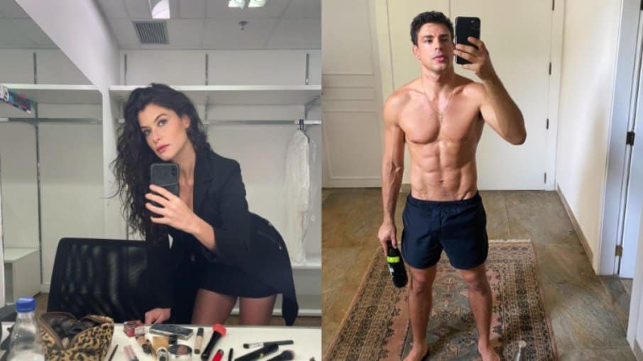 Alinne Moraes faz piada com foto do ex, Cauã Reymond (Foto: Reprodução)