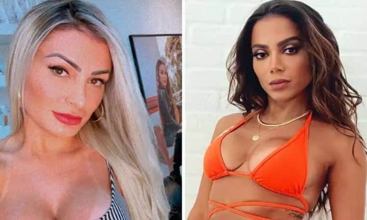 Andressa Urach volta a atacar Anitta nas redes sociais (Foto: Reprodução)