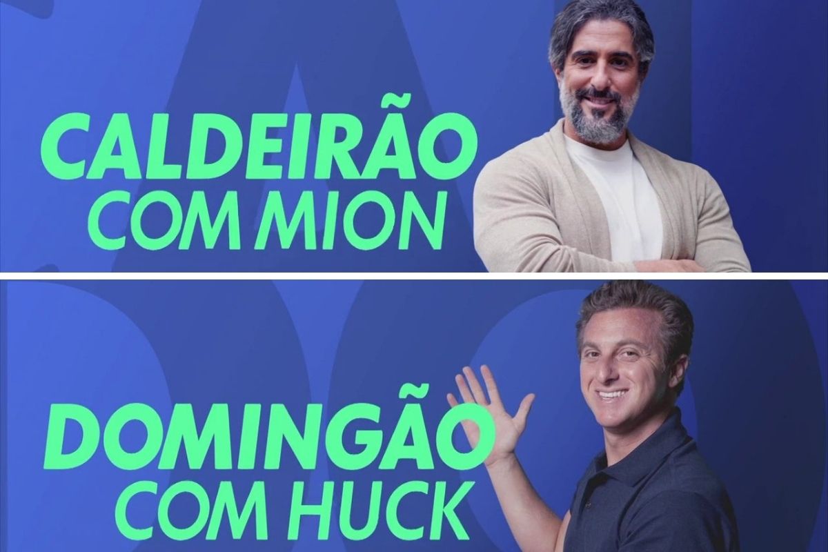 Caldeirão com Mion e Domingão com Huck terão anúncios mais caros do final de semana da Globo (Reprodução)