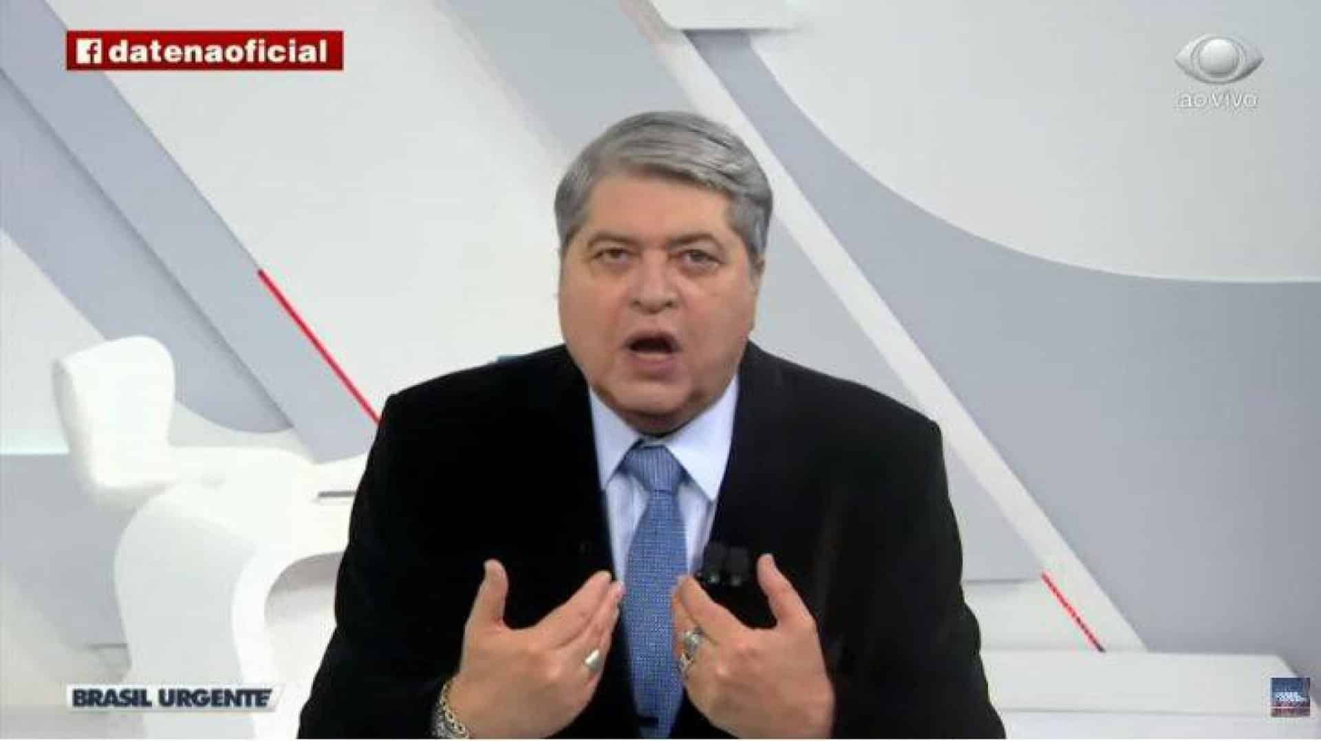 Ao vivo, Datena declara guerra contra Bolsonaro e dispara: “Vergonhoso” (Reprodução/Band)