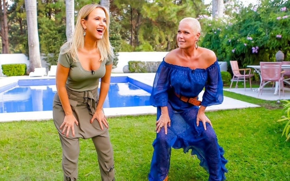 Eliana e Xuxa Meneghel são favoritas para a vaga Marcos Mion no Caldeirão (Gabriel Cardoso/SBT)