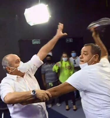 'Canal Livre' volta a ser exibido na Band e acaba em confusão ao vivo  Foto: Reprodução