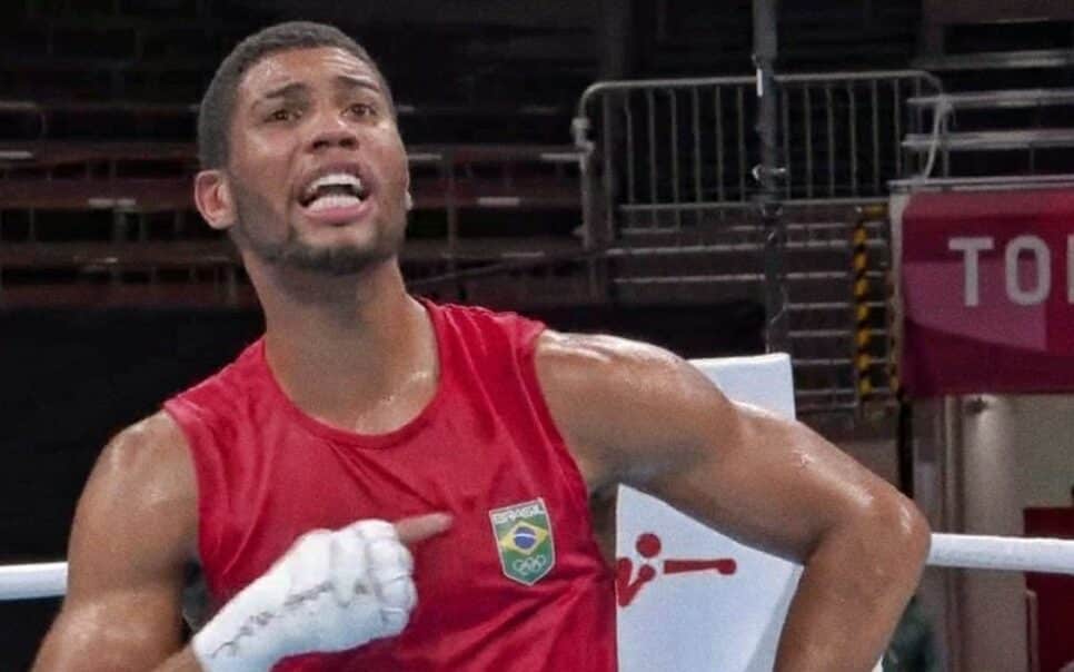 Boxeador xinga na Globo (Foto: Reprodução)