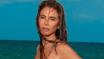 Luciana Gimenez aposta em biquíni transparente (Foto: Reprodução)