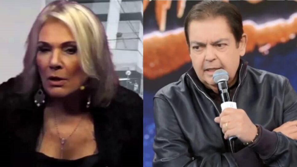 Luciamara Parisi e Faustão (Foto: Reprodução)