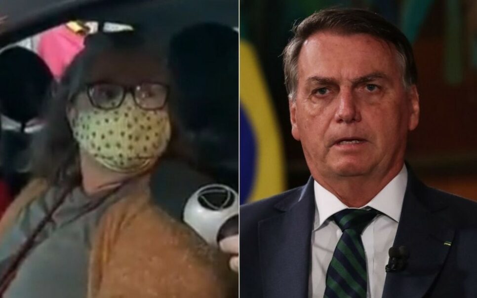 Mulher pediu impeachment de Jair Bolsonaro ao vivo na Record (Reprodução)