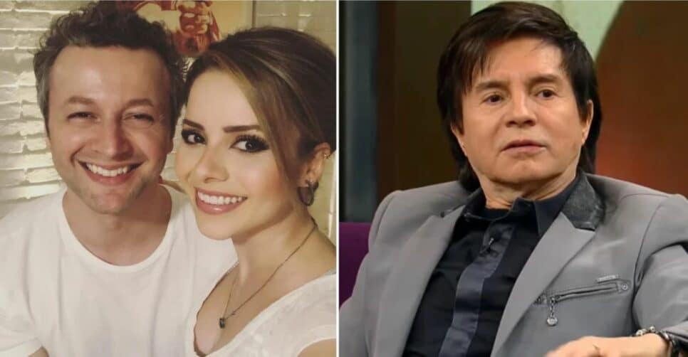 O famoso cantor sertanejo sertanejo, Xororó postou um vídeo ao lado de sua filha Sandy e do seu esposo, Lucas Lima (Foto: Reprodução)