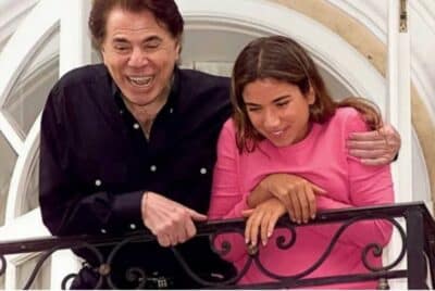 Silvio Santos e Patrícia Abravanel após sequestro em 2001 (Foto: Reprodução)